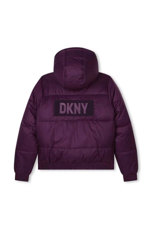 Дитяча двостороння куртка Dkny колір фіолетовий (3458796) фото 2