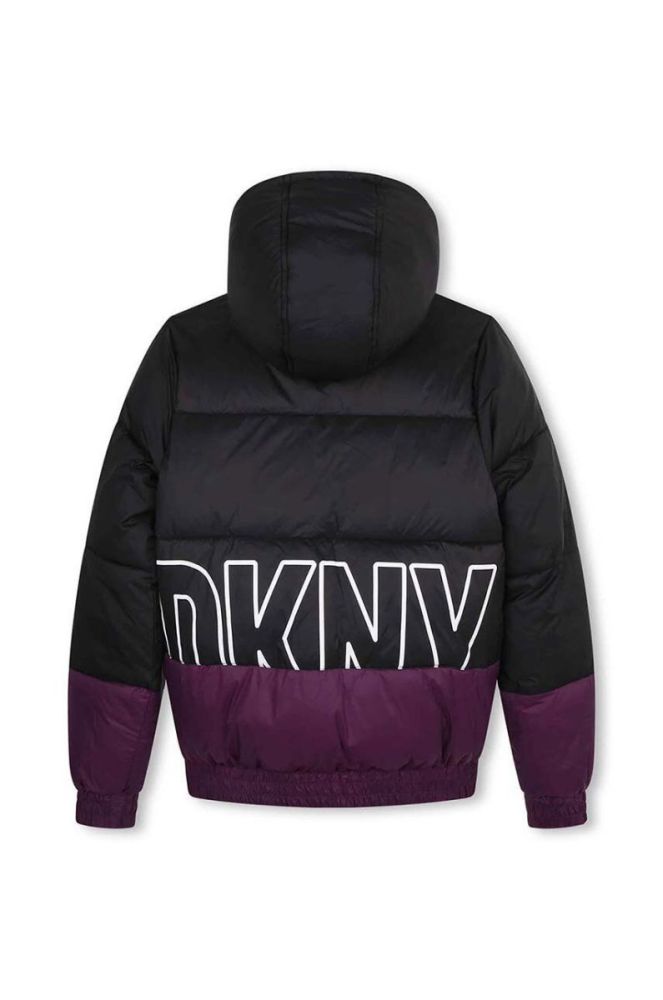 Дитяча двостороння куртка Dkny колір фіолетовий (3458796) фото 4