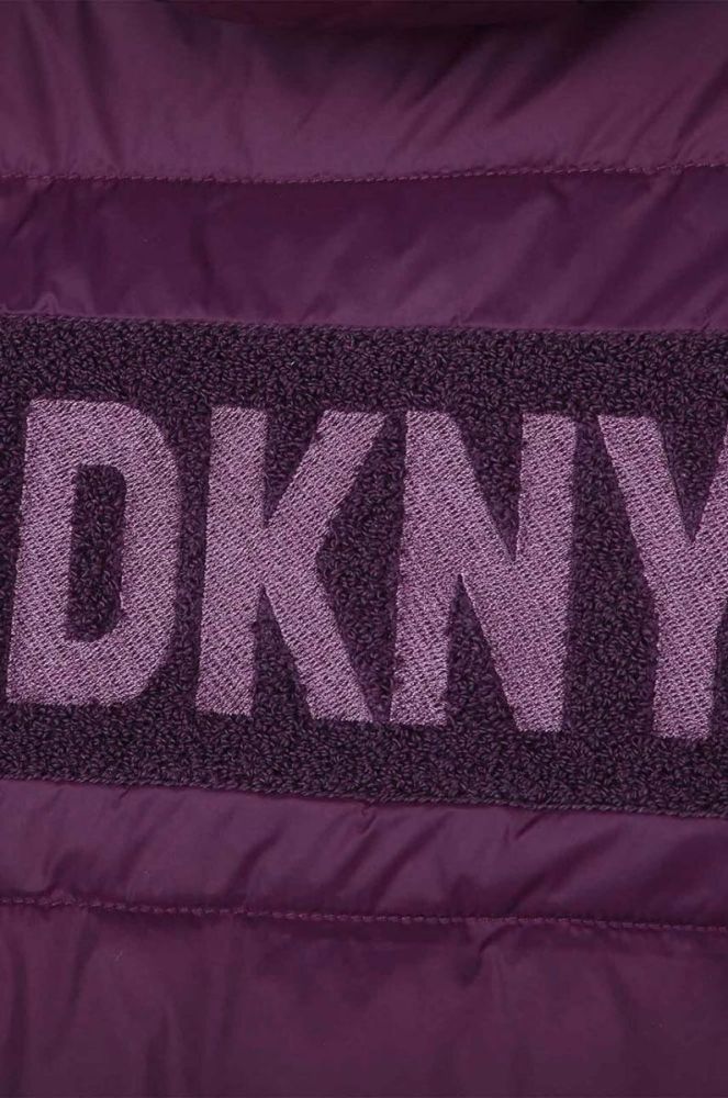 Дитяча двостороння куртка Dkny колір фіолетовий (3458796) фото 6