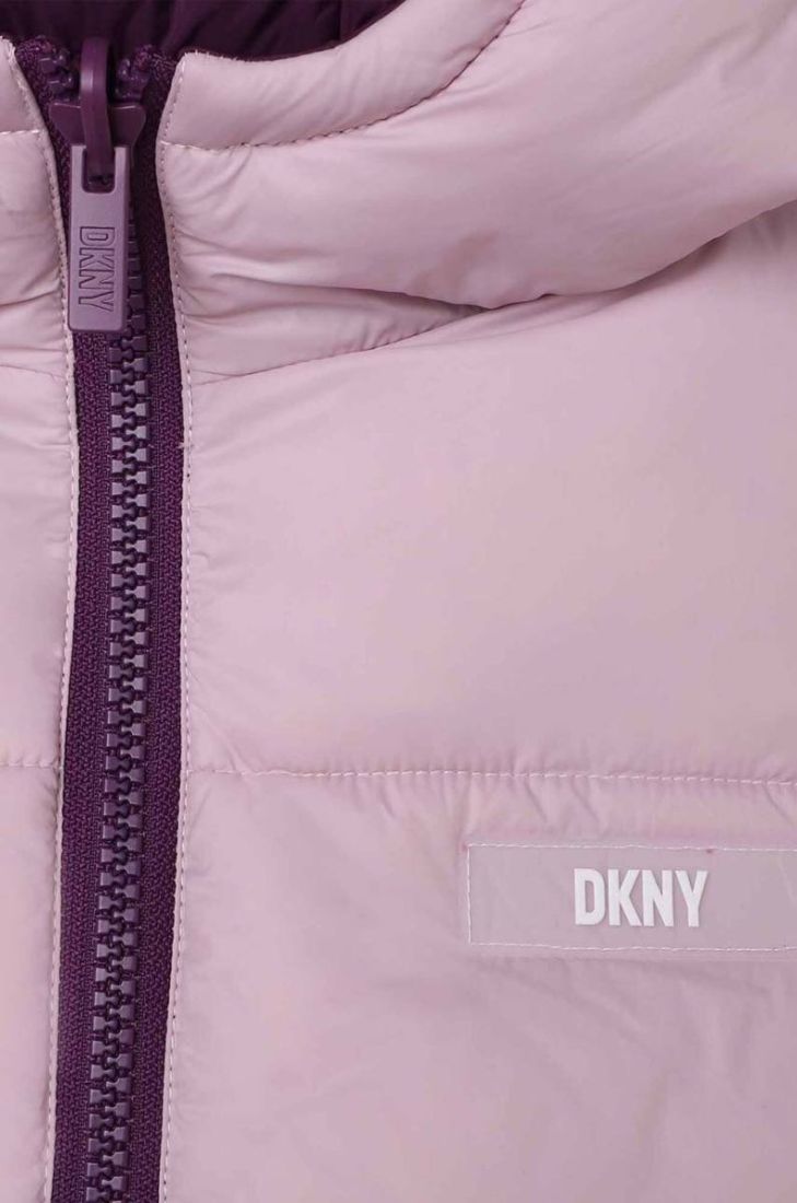 Дитяча двостороння безрукавка Dkny колір фіолетовий (3564188)