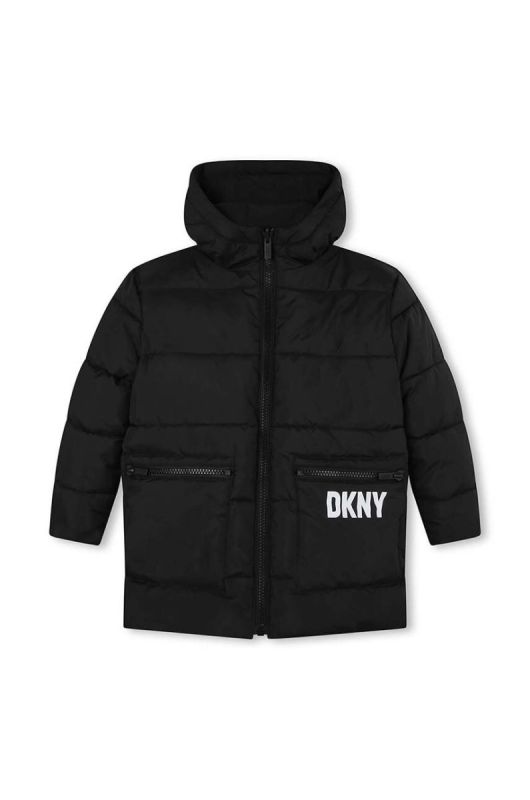 Двостороння парка Dkny колір чорний (3511928)