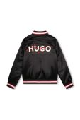 Дитяча куртка-бомбер HUGO колір чорний (3546694)