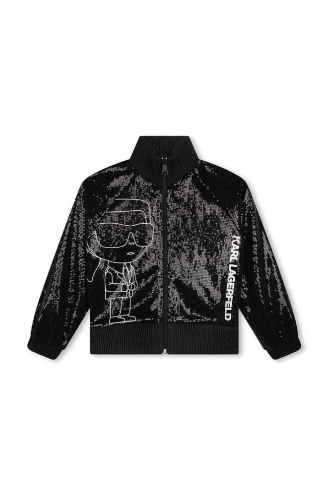 Дитяча куртка-бомбер Karl Lagerfeld колір чорний (3559763) фото 2