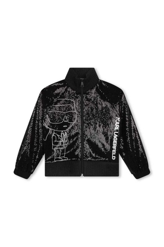 Дитяча куртка-бомбер Karl Lagerfeld колір чорний (3559763) фото 2