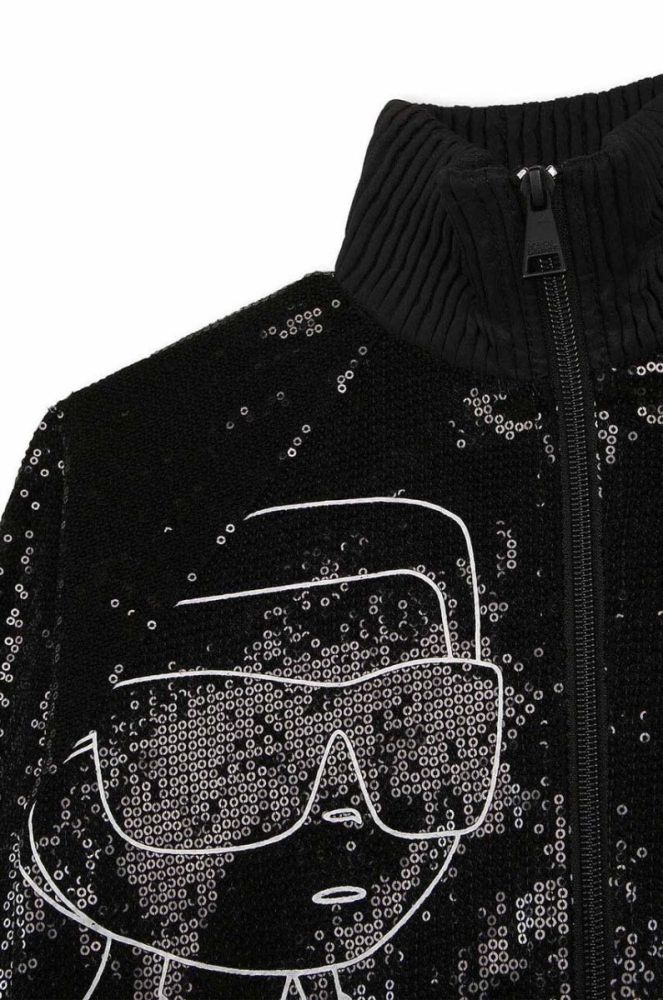 Дитяча куртка-бомбер Karl Lagerfeld колір чорний (3559763) фото 4