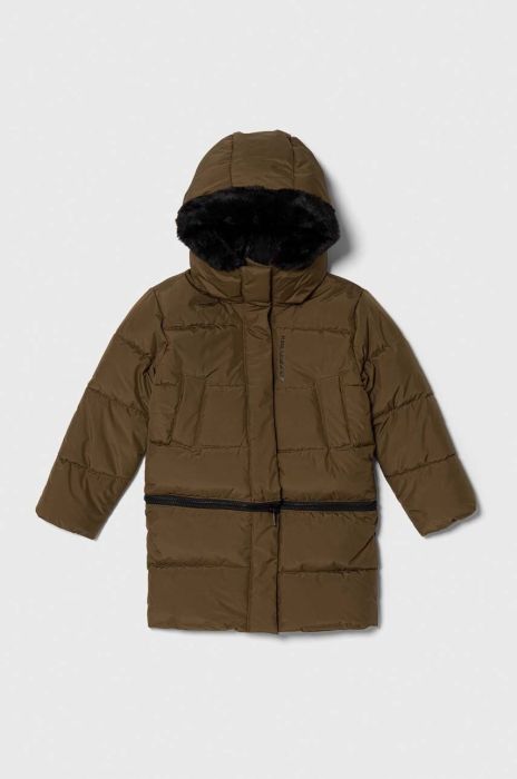 Дитяча куртка Karl Lagerfeld колір зелений (3620897)