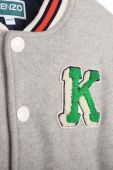 Дитяча куртка-бомбер Kenzo Kids колір сірий