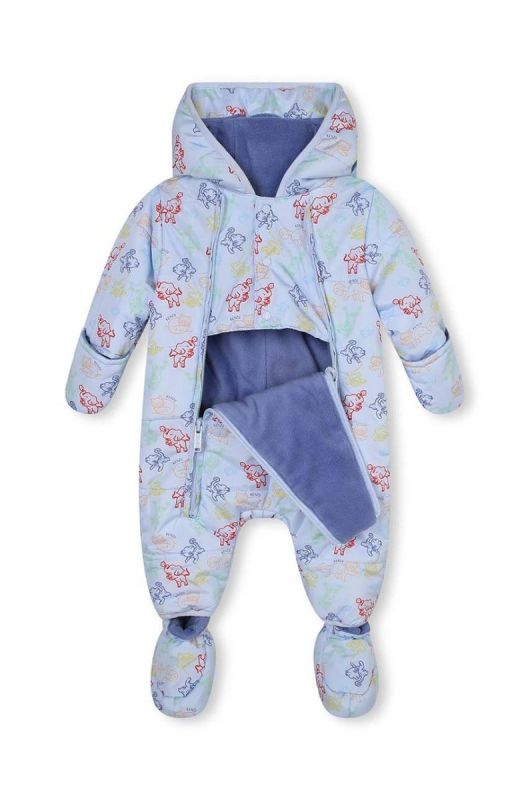Дитячий зимовий комбінезон Kenzo Kids колір блакитний фото 2