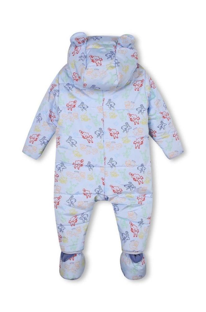 Дитячий зимовий комбінезон Kenzo Kids колір блакитний фото 3