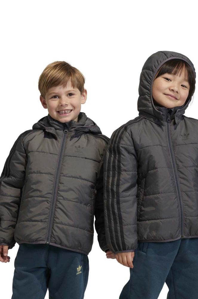 Дитяча куртка adidas Originals колір сірий (3383450)