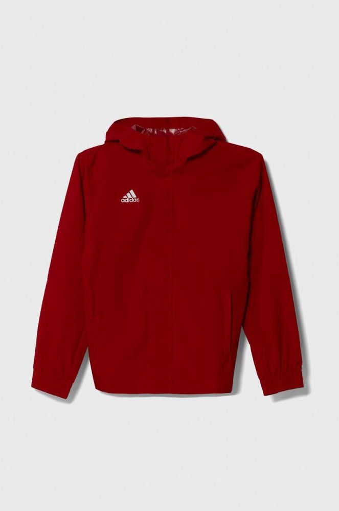 Дитяча куртка adidas Performance ENT22 AW JKTY колір червоний