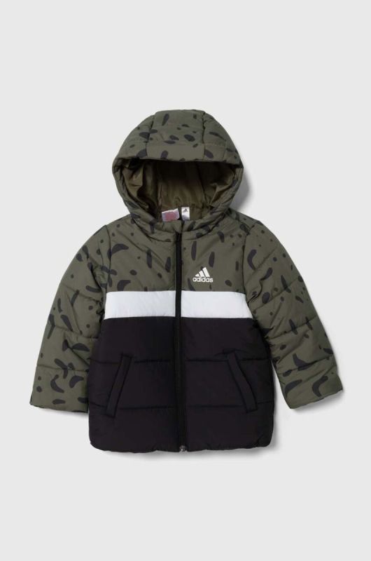 Дитяча куртка adidas колір зелений