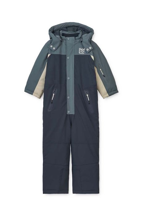 Дитячий зимовий комбінезон Liewood колір сірий