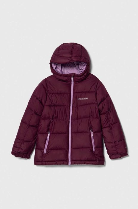 Дитяча куртка Columbia U Pike Lake II Hdd Jacke колір бордовий