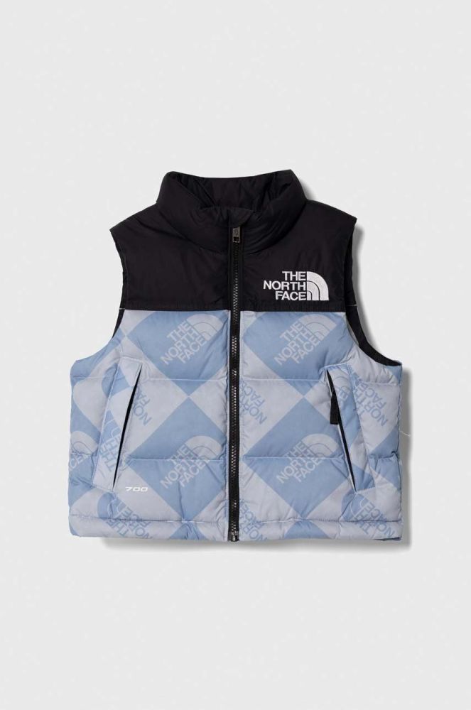 Пухова дитяча безрукавка The North Face 1996 RETRO NUPTSE VEST колір блакитний