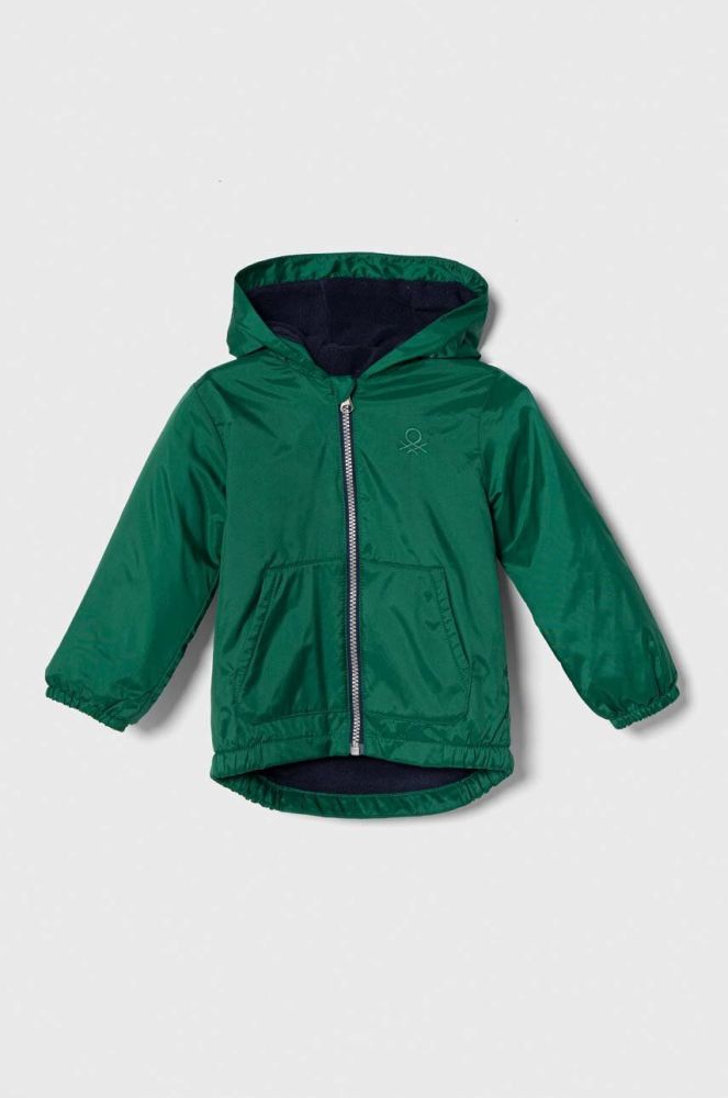 Дитяча куртка United Colors of Benetton колір зелений (3389328)
