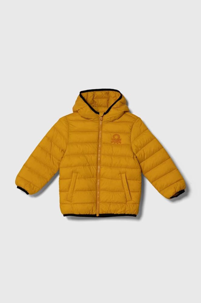 Дитяча куртка United Colors of Benetton колір жовтий (3394322)