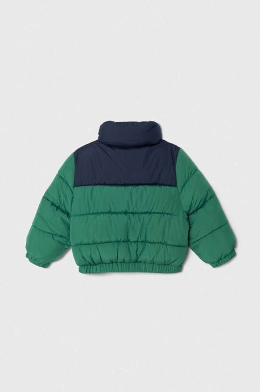 Дитяча куртка Fila THELKOW blocked padded jacket колір зелений фото 2