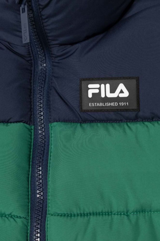 Дитяча куртка Fila THELKOW blocked padded jacket колір зелений фото 3