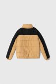 Дитяча куртка Fila THALWENDEN blocked puff jacket колір бежевий