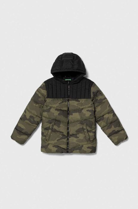 Дитяча куртка United Colors of Benetton колір зелений (3515520)