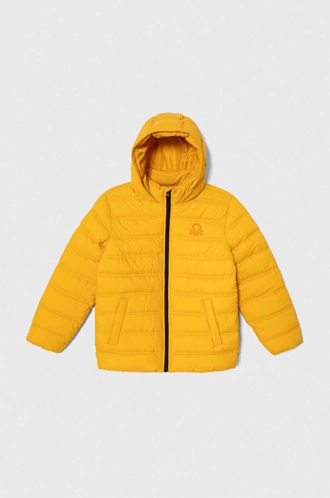 Дитяча куртка United Colors of Benetton колір жовтий (3462550)