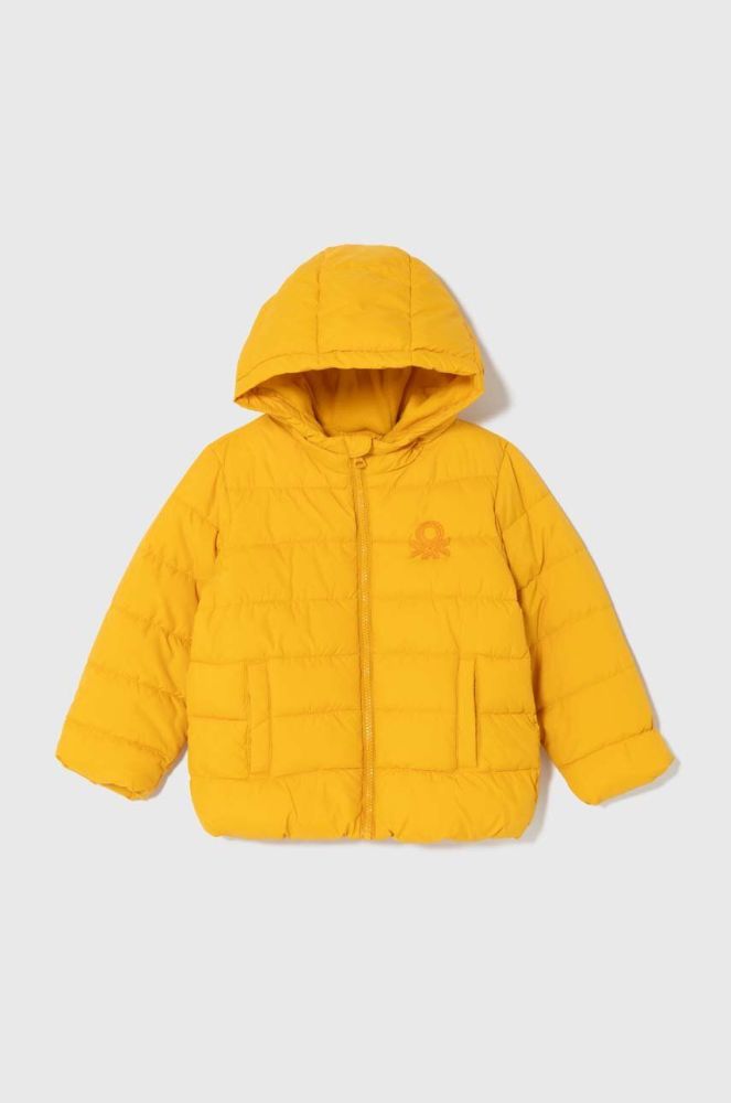 Дитяча куртка United Colors of Benetton колір жовтий (3489710)