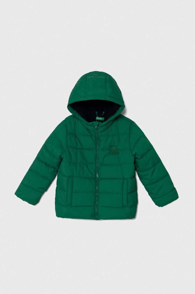 Дитяча куртка United Colors of Benetton колір зелений (3489722)