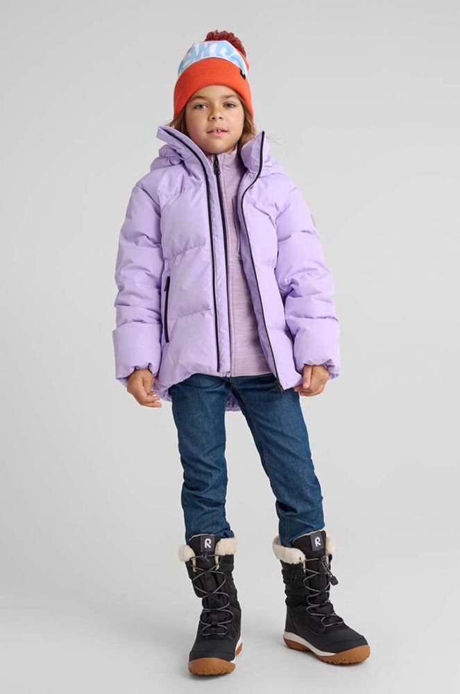 Дитяча пухова куртка Reima Paimio колір фіолетовий