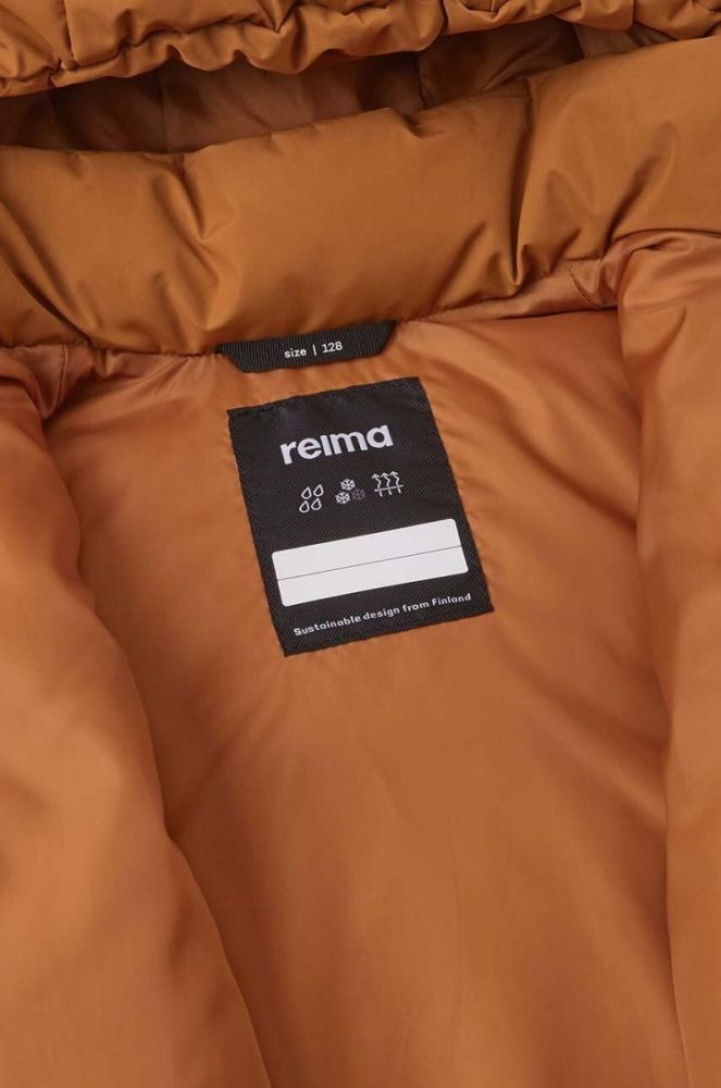Дитяча пухова куртка Reima Paimio колір коричневий фото 9