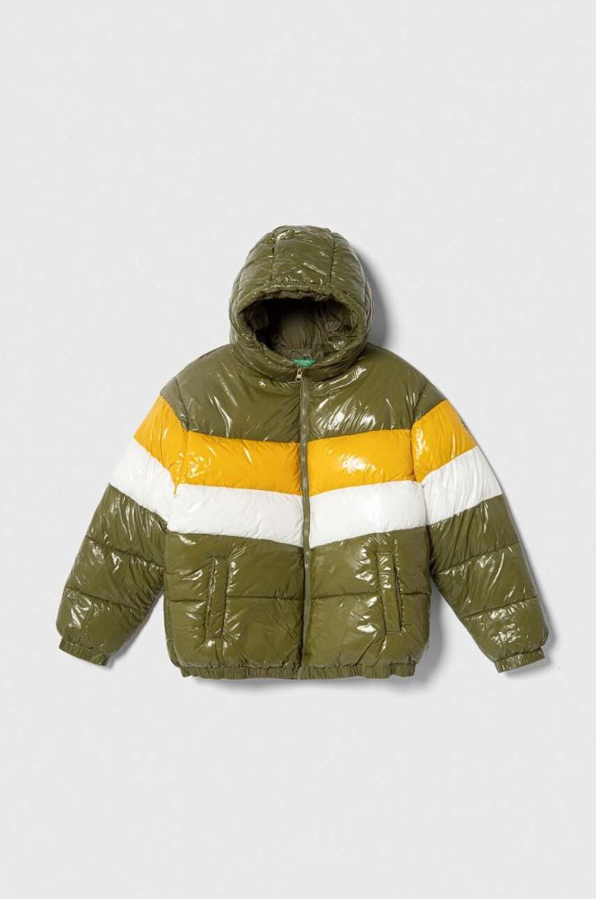 Дитяча куртка United Colors of Benetton колір зелений (3546743)