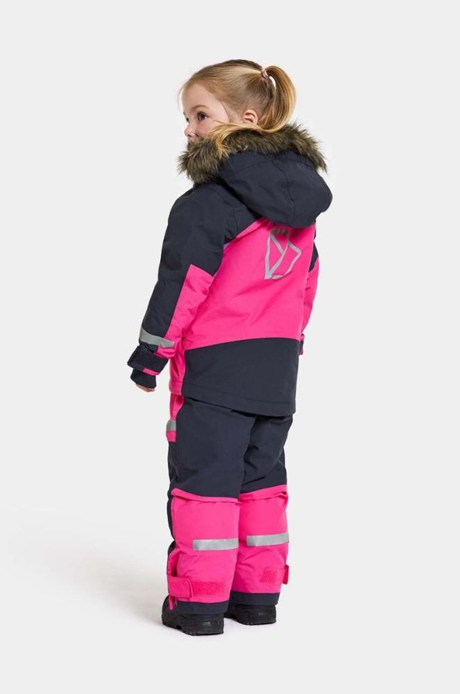 Дитяча зимова куртка Didriksons BJ?RVEN KIDS PARKA колір рожевий фото 7