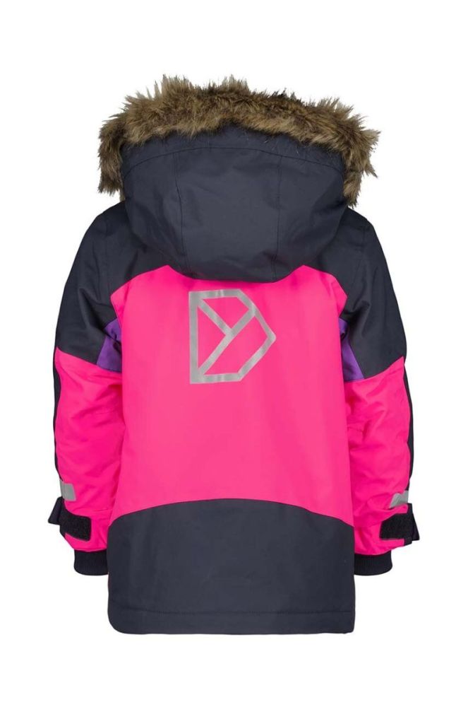 Дитяча зимова куртка Didriksons BJ?RVEN KIDS PARKA колір рожевий фото 3