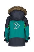Дитяча зимова куртка Didriksons BJ?RVEN KIDS PARKA колір зелений