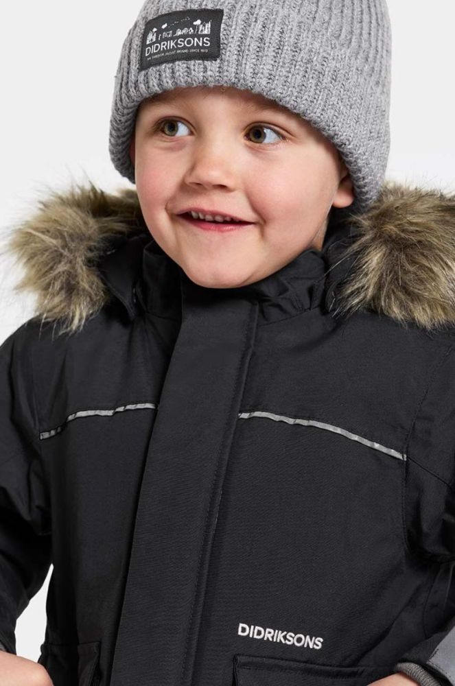 Дитяча зимова куртка Didriksons KURE KIDS PARKA колір чорний фото 4