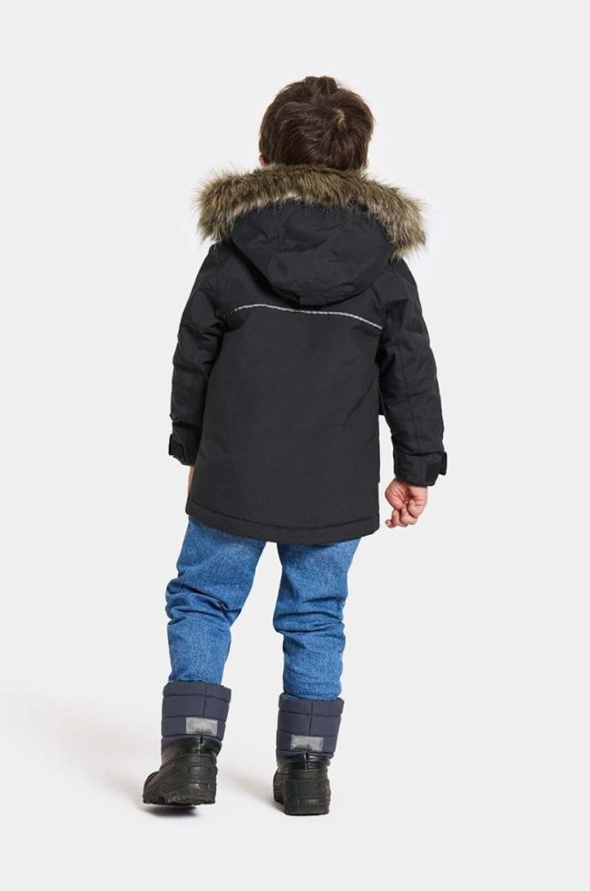 Дитяча зимова куртка Didriksons KURE KIDS PARKA колір чорний фото 8
