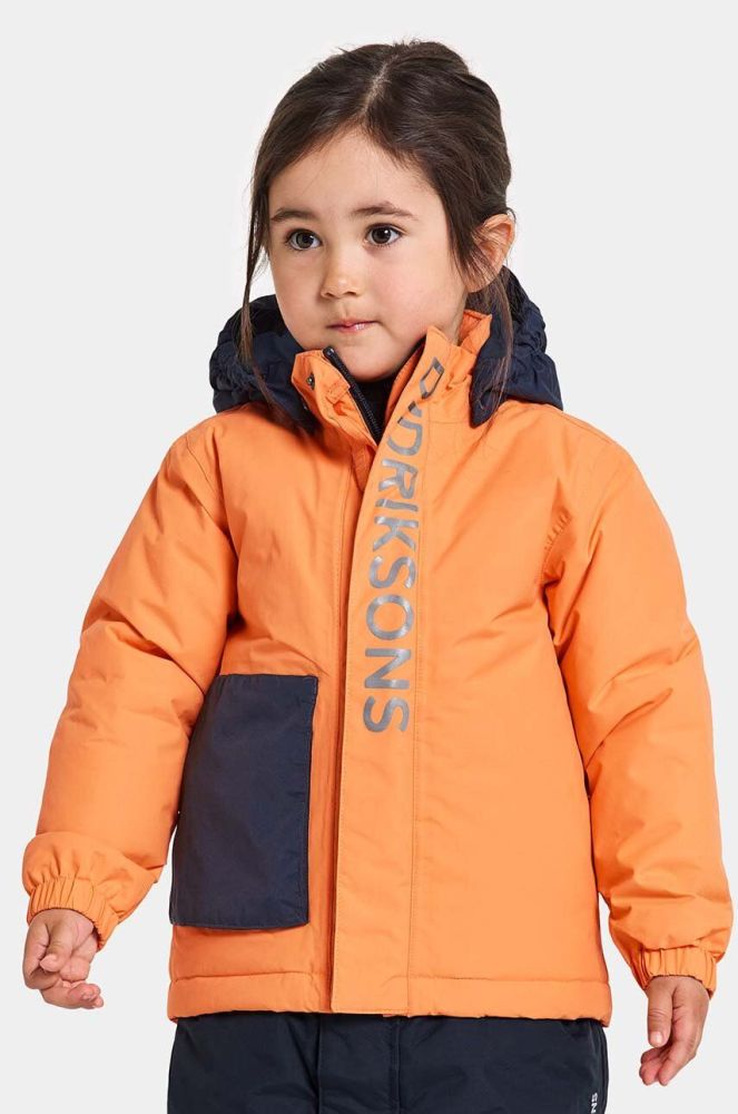 Дитяча зимова куртка Didriksons RIO KIDS JKT колір помаранчевий