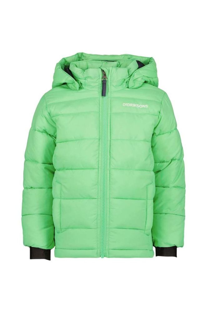 Дитяча зимова куртка Didriksons RODI KIDS JACKET колір зелений фото 2