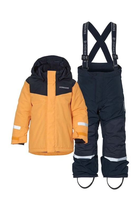 Дитячий зимовий комбінезон Didriksons SKARE KIDS SET колір жовтий фото 2
