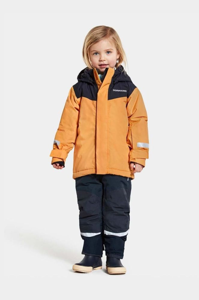 Дитячий зимовий комбінезон Didriksons SKARE KIDS SET колір жовтий фото 7