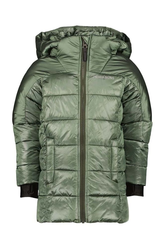 Дитяча куртка Didriksons TAJGAN KD PUFF PARKA колір зелений фото 2