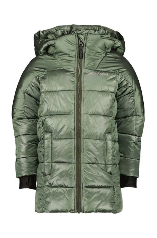 Дитяча куртка Didriksons TAJGAN KD PUFF PARKA колір зелений фото 2
