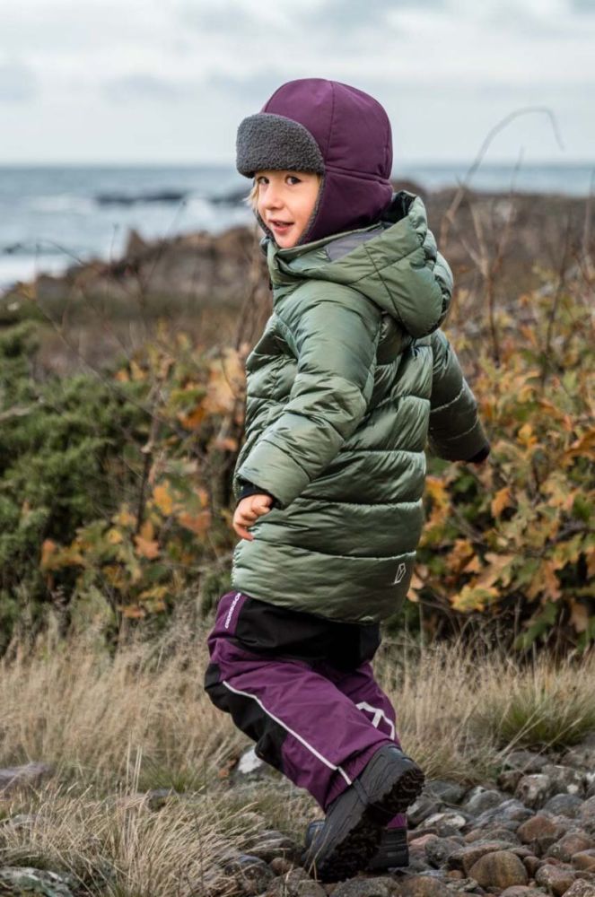 Дитяча куртка Didriksons TAJGAN KD PUFF PARKA колір зелений фото 9