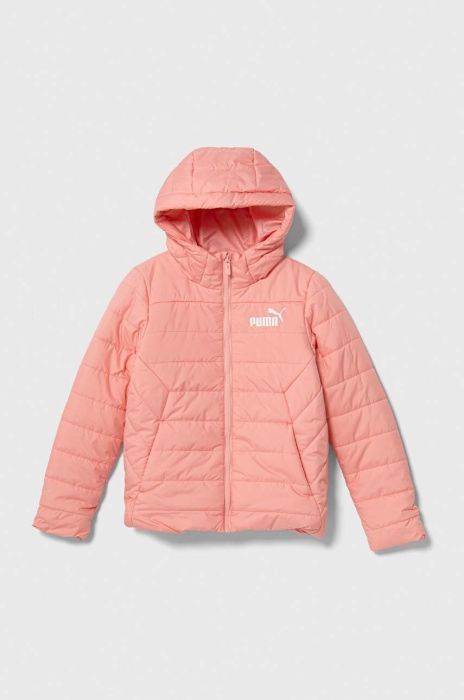 Дитяча куртка Puma ESS Hooded Padded Jacket колір помаранчевий