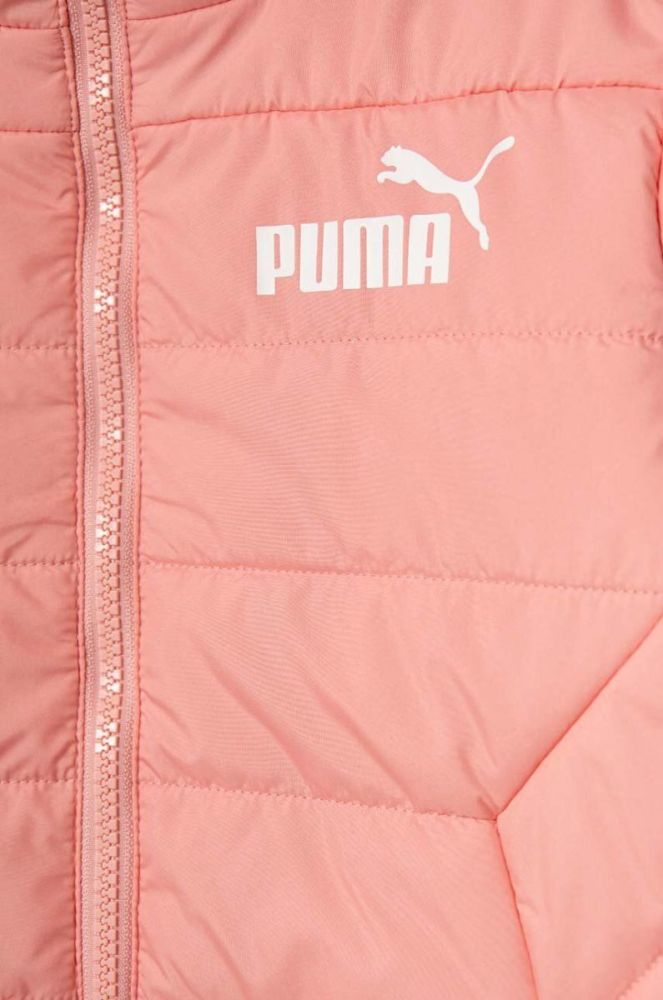 Дитяча куртка Puma ESS Hooded Padded Jacket колір помаранчевий фото 3
