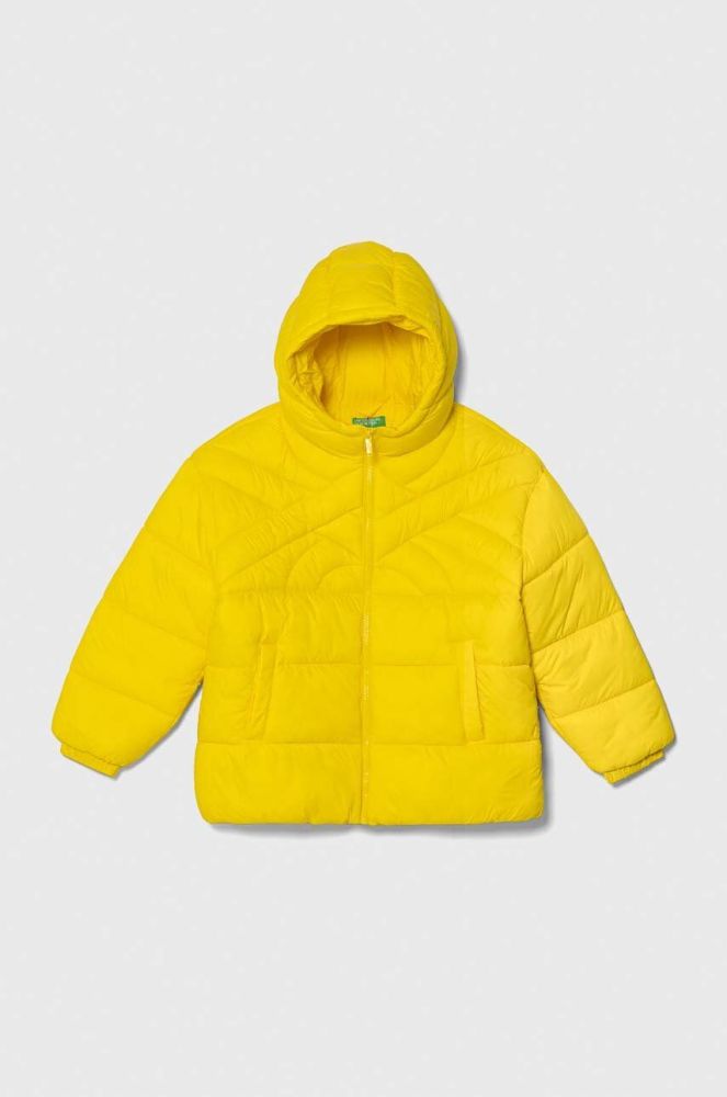 Дитяча куртка United Colors of Benetton колір жовтий (3648135)