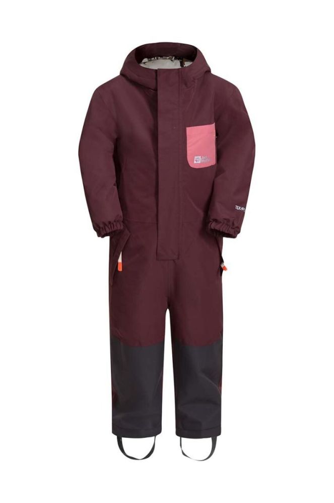 Дитячий комбінезон Jack Wolfskin GLEEL 2L INS колір бордовий фото 2