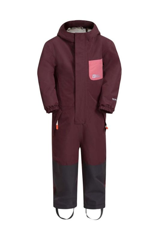 Дитячий комбінезон Jack Wolfskin GLEEL 2L INS колір бордовий фото 2