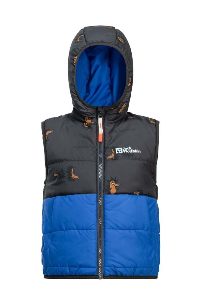 Дитяча безрукавка Jack Wolfskin GLEEL INS колір блакитний