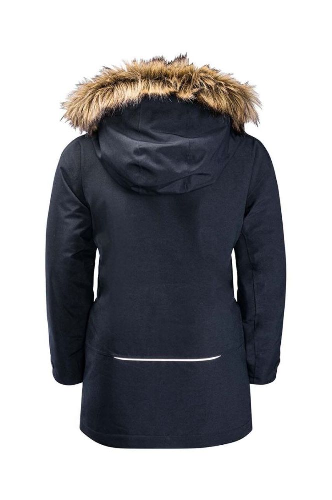 Дитяча куртка Jack Wolfskin GLACIER PEA колір чорний фото 3